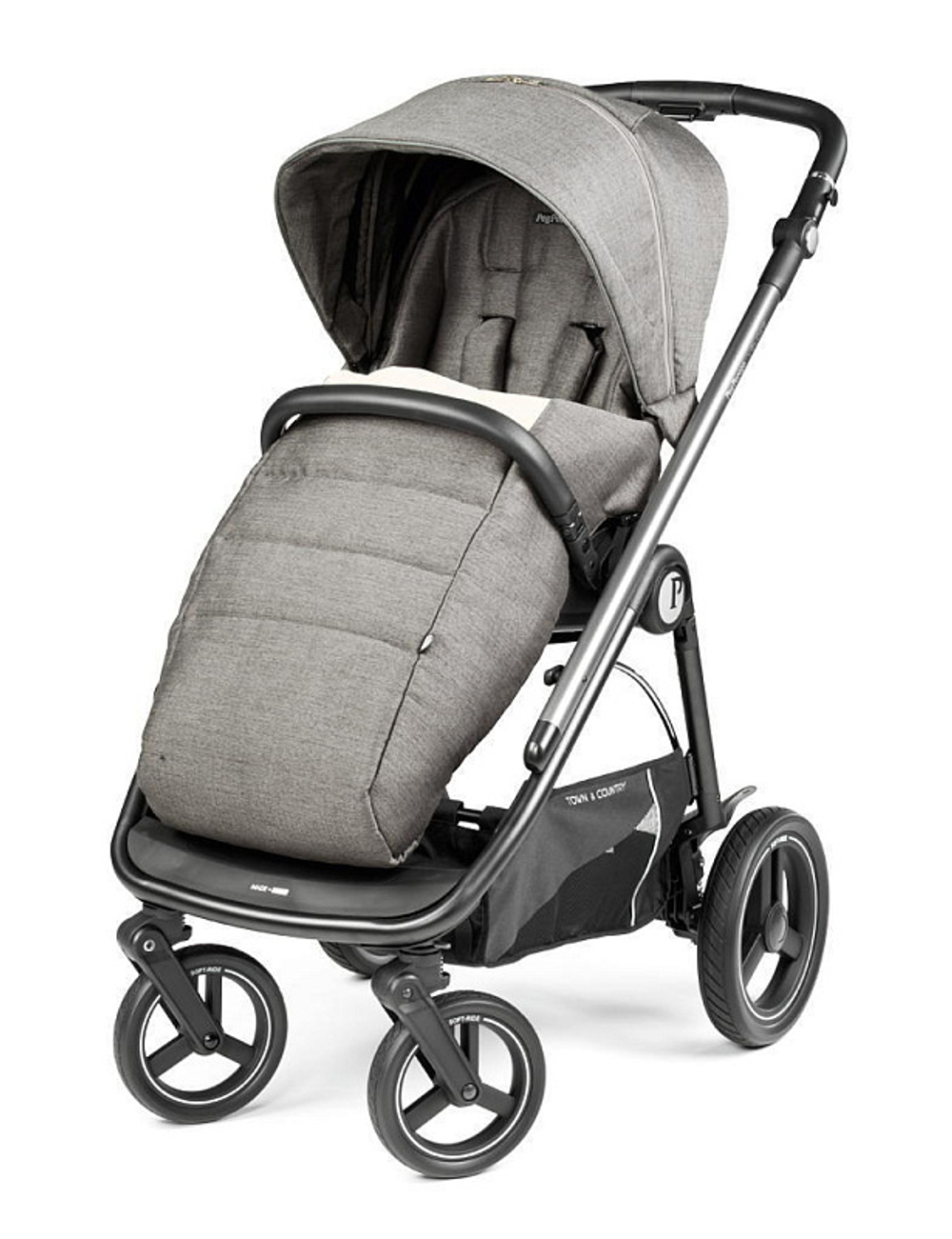 Коляска 2 в 1 Peg Perego Veloce TC Culla Grande City Grey