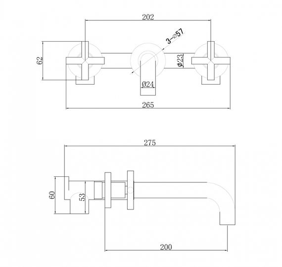 Смеситель ABBER Wasser Kreis AF81121B для раковины, черный матовый