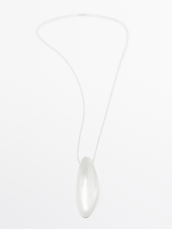 Massimo Dutti Цепочка с подвеской «Лесной орех», серебряный