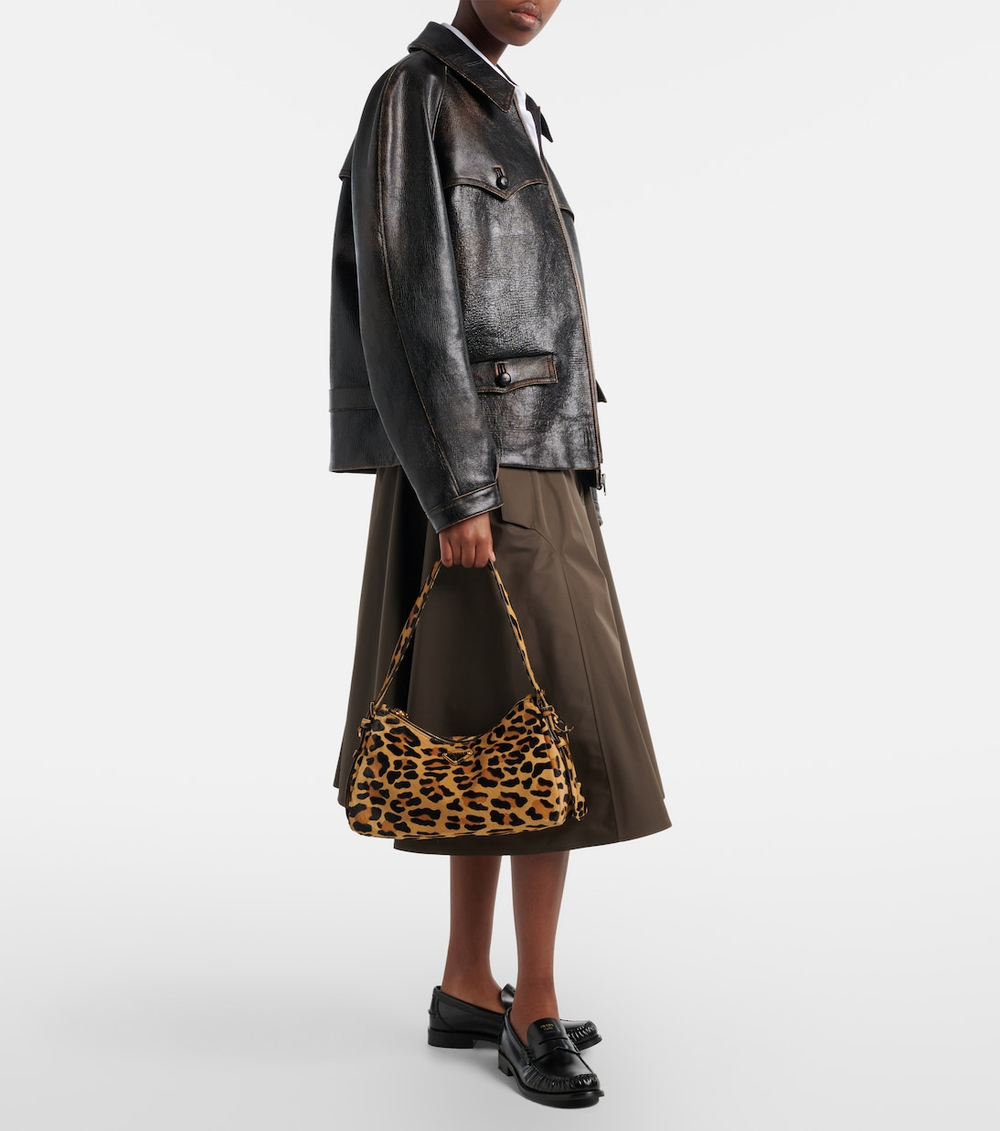 Сумка Prada Aimèe Medium Сalf Рair Shoulder