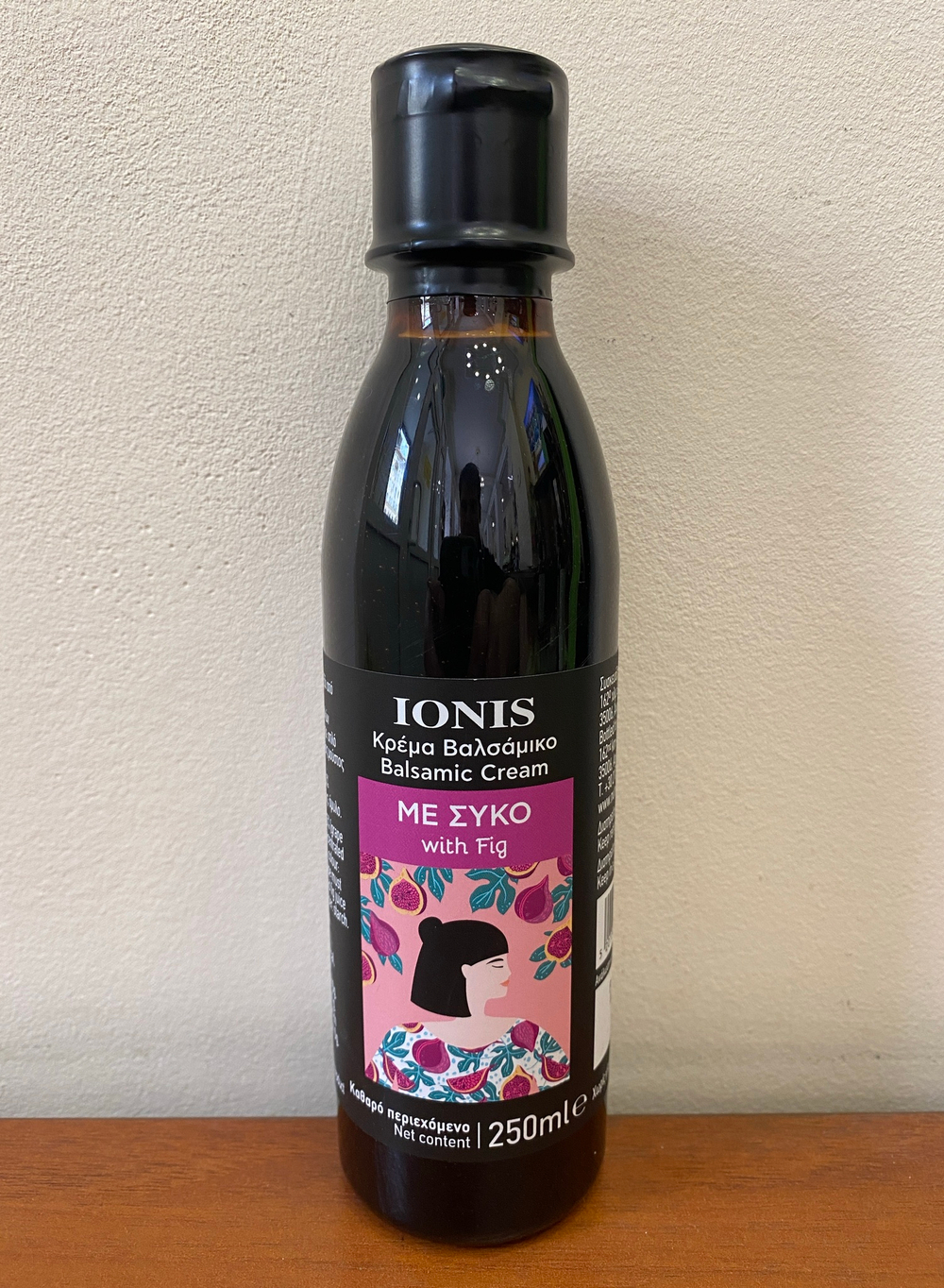 Соус-крем бальзамический IONIS инжир 250 мл, Греция
