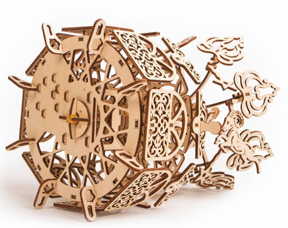 Механический 3D-пазл из дерева Wood Trick Карусель