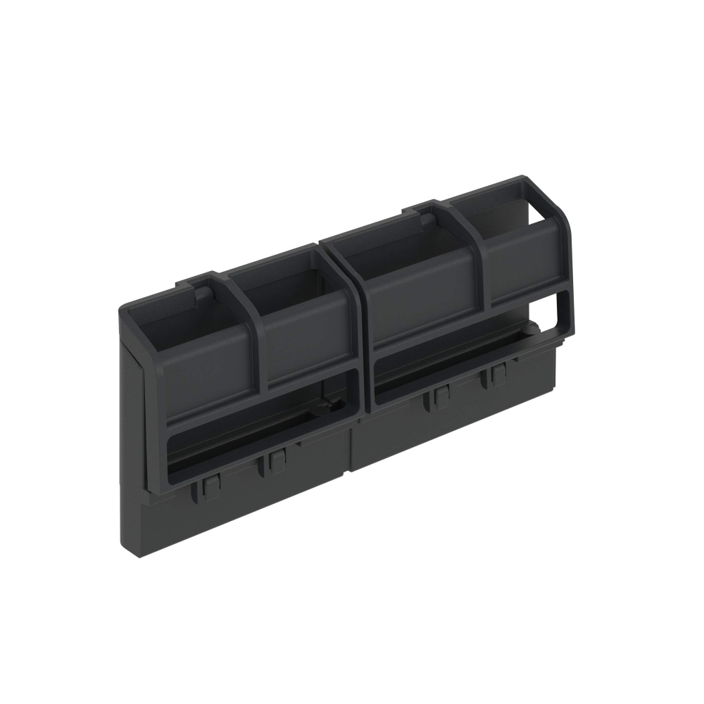 Шинный держатель FRAME 162мм (4 сегмента, до 20 полюсов), черный (длявсех щитков)