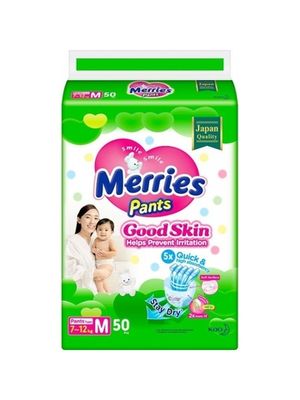 MERRIES Good Skin Трусики для детей размер M 7-12 кг 50 шт