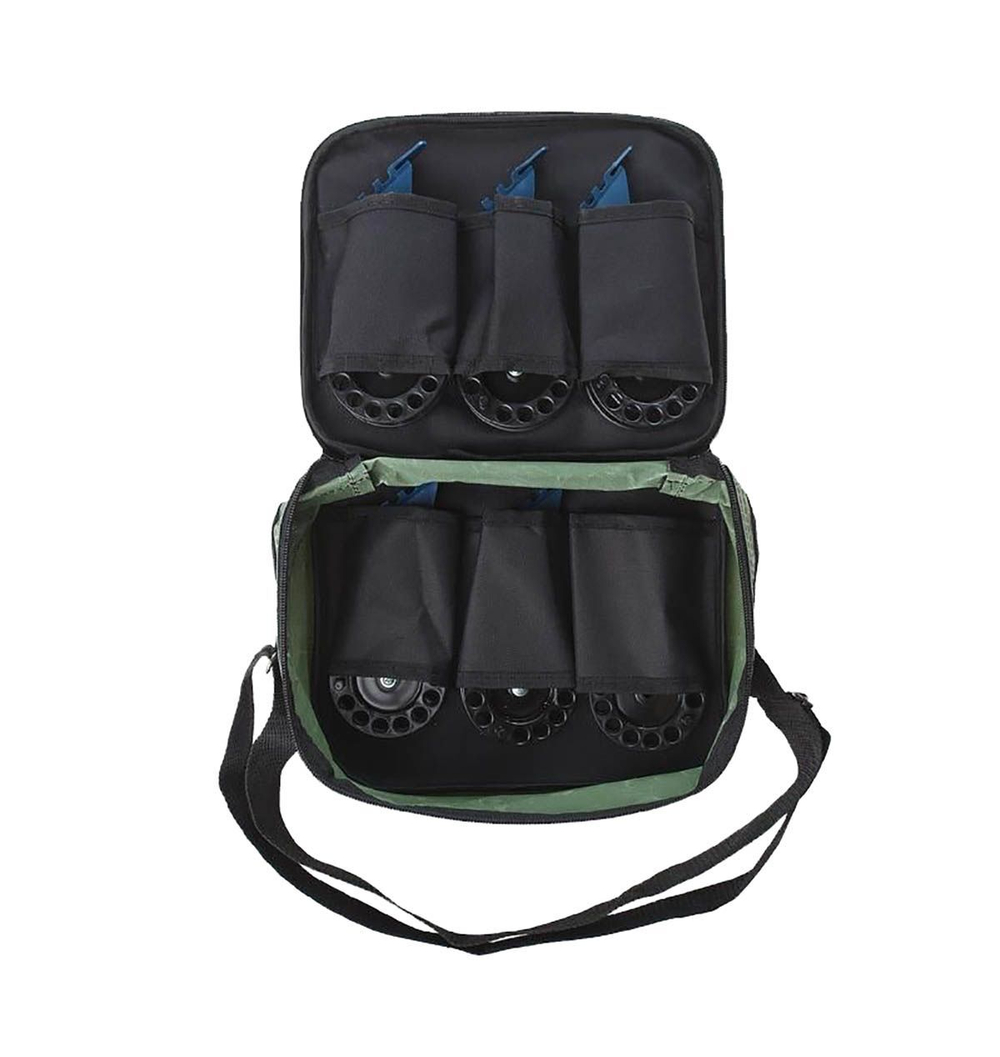 Набор жерлиц Дикс-2 в сумке АСГАРД с индивидуальными ячейками, 10 штук в комплекте