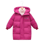 Детский зимний удлиненный пуховик