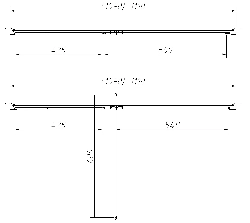 Душевая дверь Vincea Slim-N VDP-4SN110CL 110 профиль хром/стекло прозрачное
