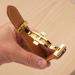 Застежка-бабочка с фиксирующим механизмом, цвет золото