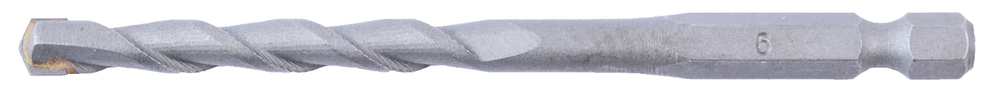 Сверло по бетону 6x55x100, 1/4" Makita D-23802 Каменная кладка 6,0 х 55 х 100 мм TCT хвостовик 1/4\"