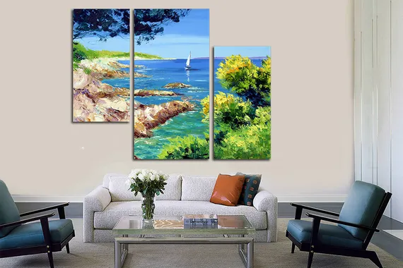 Модульная картина "Морской пейзаж"