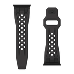 Ремешок из фторэластомера UAG Monarch для Apple Watch 44, 45, 46 мм и Ultra 2–3 Перфорированный ремешок с застёжкой pin-and-tuck из нержавеющей стали. На запястье обхватом 160–195 мм