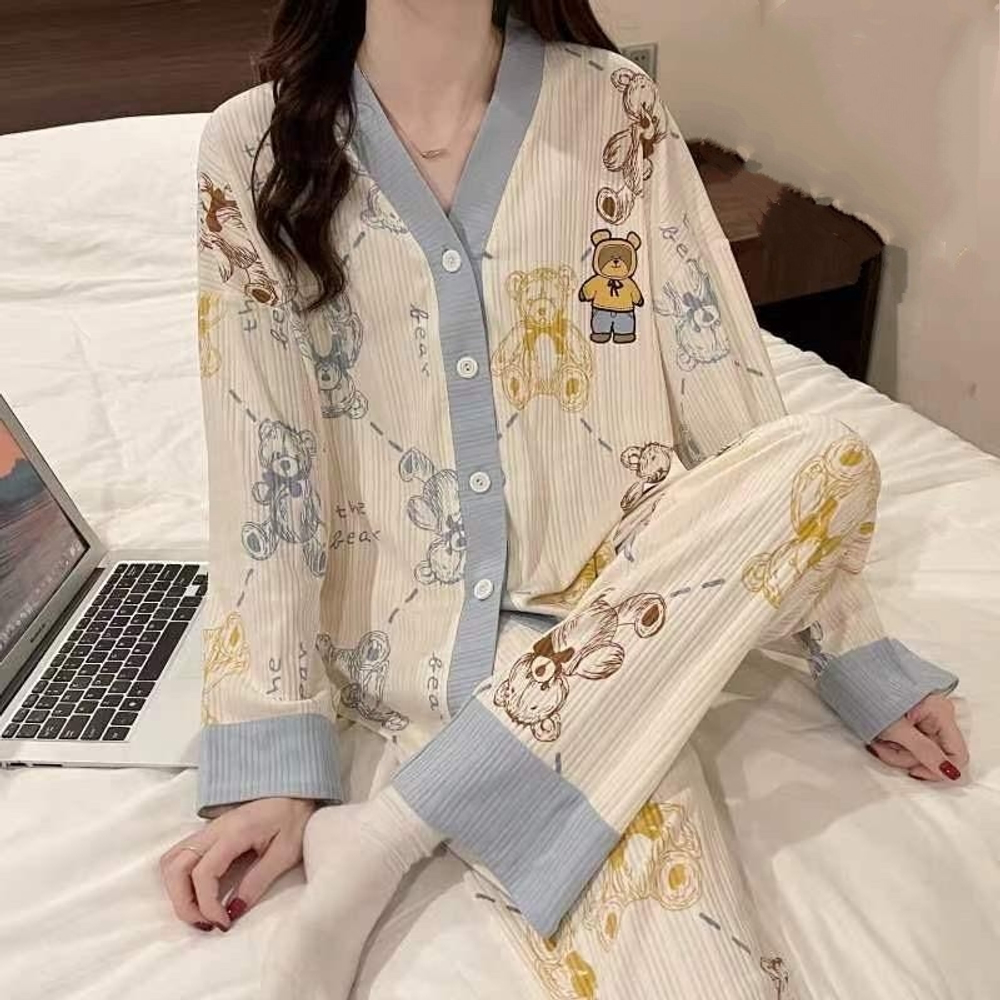 Пижама штаны+рубашка дл/р 6411