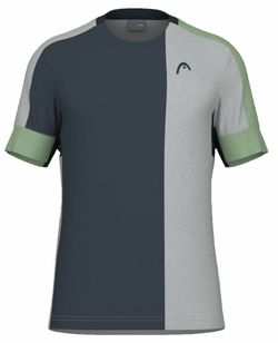 Мужская теннисная футболка Head Play Tech T-Shirt - celery green/grey