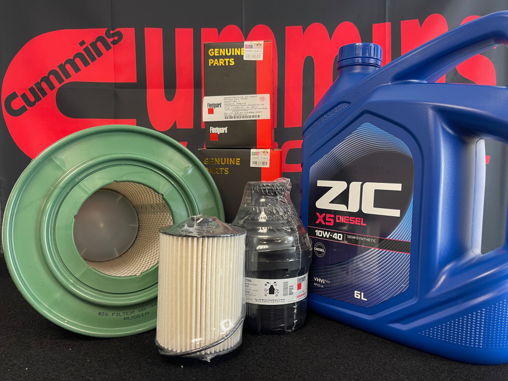 Комплект для ТО с маслом ZIC X5 и низким воздушным фильтром Газель Cummins ISF 2.8