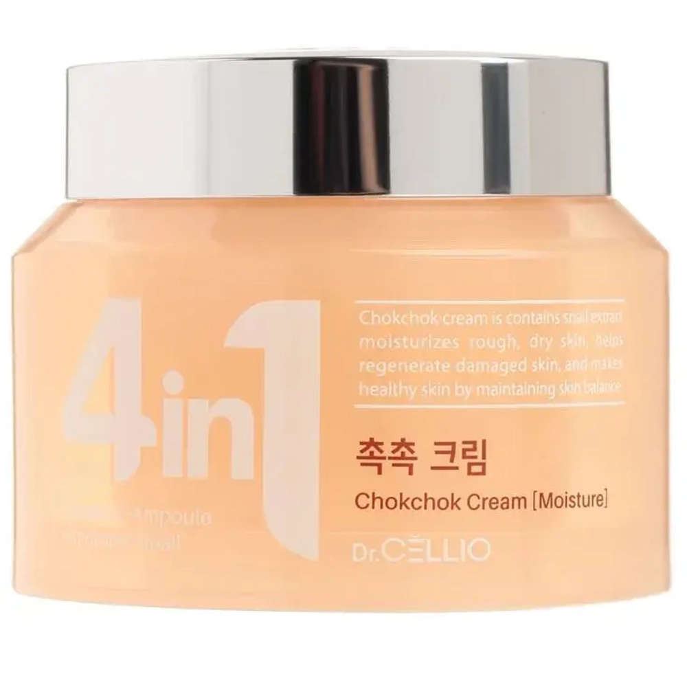Крем с муцином улитки Dr.CELLIO Dr.G50 4 IN 1 CHOKCHOK CREAM (Snail) 70мл