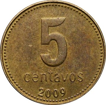 5 сентаво 2009 Аргентина