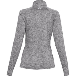 Женская теннисная футболка   Under Armour Tech 1/2 Zip-Twist - black