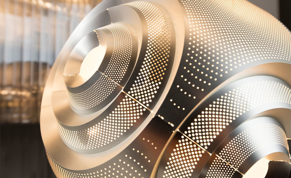 Pendant design lamp  Curve Ball by Tom Dixon (Gold)