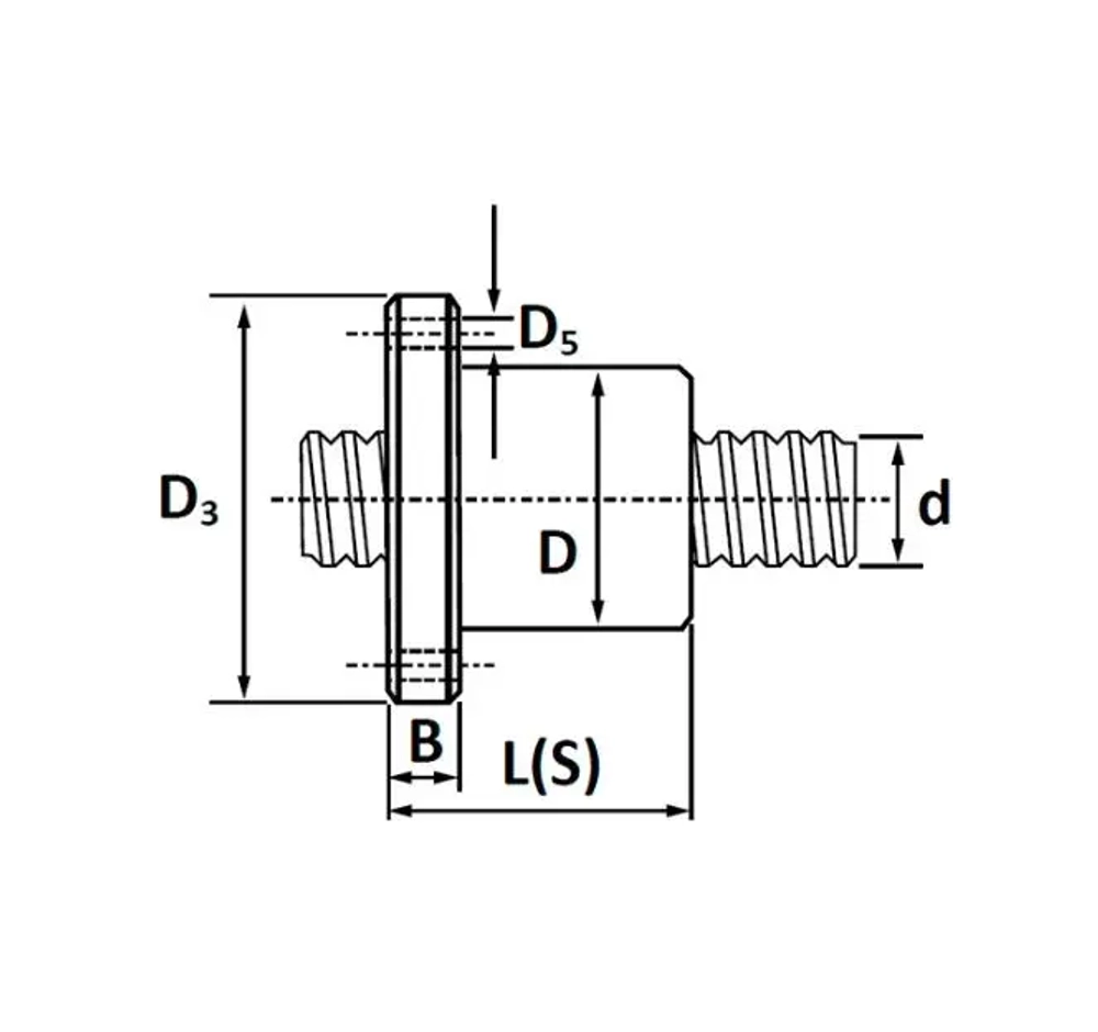 Винт ШВП SFU-R4010 L150 TECHNIX