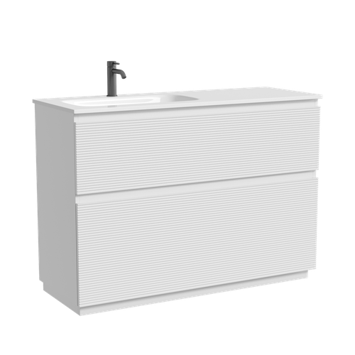 Тумба напольная Sancos Folk Floor левая 1190х445х850, c двумя ящиками оснащенными доводчиками, Bianco, арт.FL120FLW