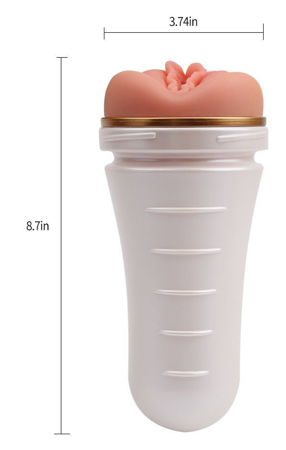 Телесный мастурбатор-вагина The Rolling Burst в колбе (Цвет: телесный)