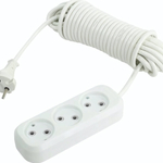 Удлинитель 3гнезда 10м без заземления ПВС 2200Вт 2x0.75мм² Союз (25)