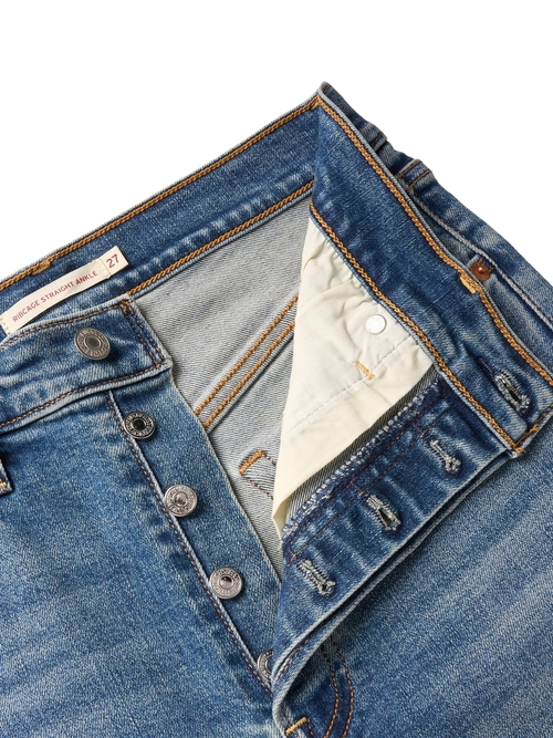 Женские прямые джинсы с завышенной талией Levi's Ribcage Straight Ankle 72693-0248
