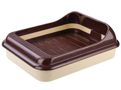 Лоток для животных Верный друг с решеткой (сл.кость)