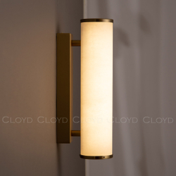 Бра Cloyd LERMONT-A W1 / выс. 30 см - алебастр - латунь (арт.20184)