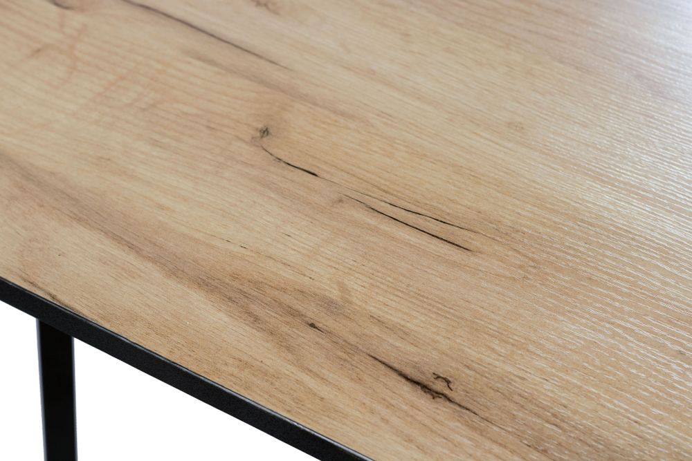 Стол Миллер ЛДСП бабочка раздвижной чёрный (комплект ног №7