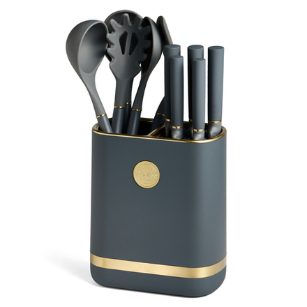 НАБОР AGNESS ИЗ 11ПР: 5 НОЖЕЙ,ПОДСТАВКА,ПОЛОВНИК,ЛОЖКА,ЛОПАТКА,ШУМОВКА,ЛОЖКА ДЛЯ СПАГЕТТИ