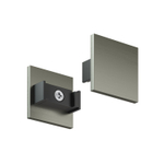 TR5735-DN Торцевая заглушка низкая, для использования без экрана, для трека Shine, серия Base, комплект 2 шт, темный никель, алюминий