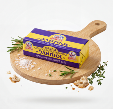 Масло сладкосливочное Элитное 84% 180 гр, Бабушкина Крынка