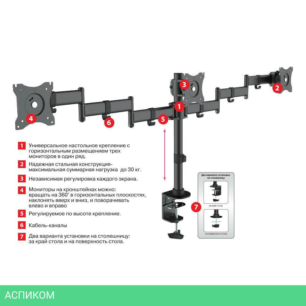 Кронштейн Arm Media LCD-T15 Black (10162)