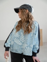 Костюм для девочки на осень, голубой