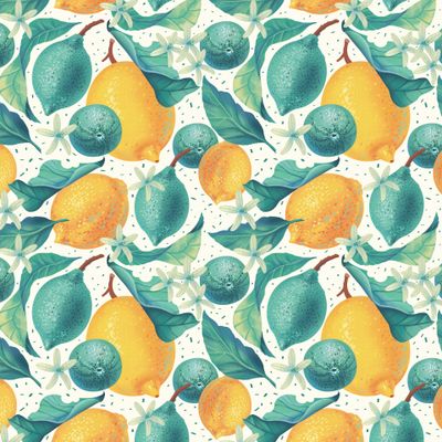 Лимонная история на белом фоне