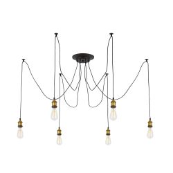 Citilux Эдисон CL451061 Люстра паук Венге Бронза