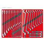 Набор инструментов "СТАРТ" в серой тележке, 161 предмет МАСТАК 52-05161G