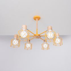 Потолочная люстра CORF B3 Yellow 6 lamps
