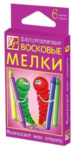 Мелки восковые "Флюрисветики" масл. 6цв. (Луч)