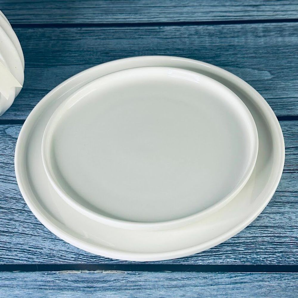 Lenardi 118-038 Тарелка 20,5см BIANCO в под.уп.(х24)Фарфор