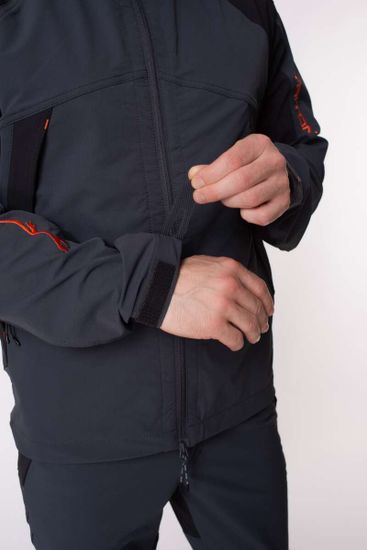 Костюм "REPTIL" кур+бр (SoftShell APEX, серо-чёрн)