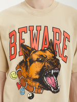 Мужская Футболка Smiley Beware My Collar