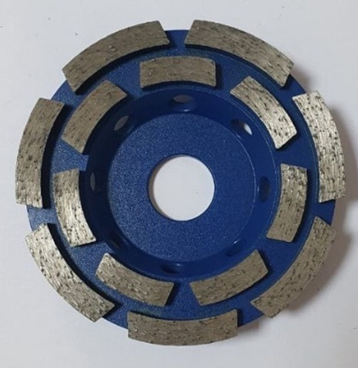 Круг алмазный шлифовальный по бетону (чашка) 100x22.2x18  2-х ряд. Premium бетон/гранит