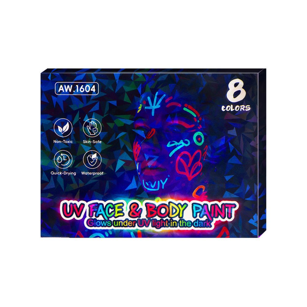 Маркеры для грима "Неон", светятся в темноте