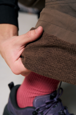 Брюки Nothomme Blue Monte Curved Blade Flannel-Lined Trousers "Taupe Brown"