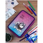 Пенал 2 отделения, 200*140*45 Berlingo "Husky boy 2", полиэстер