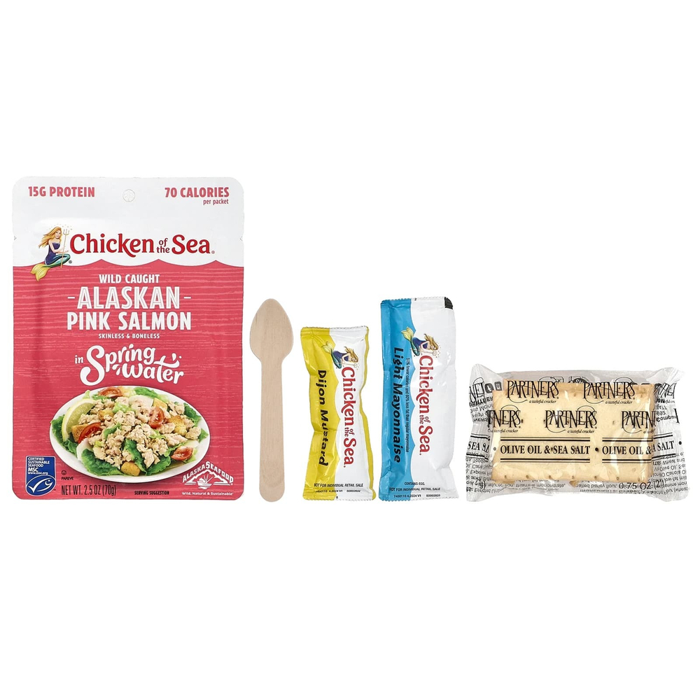 Chicken of the Sea, Packet Up! ™, набор для салата из горбуши, 1 набор, 116 г (4,1 унции)