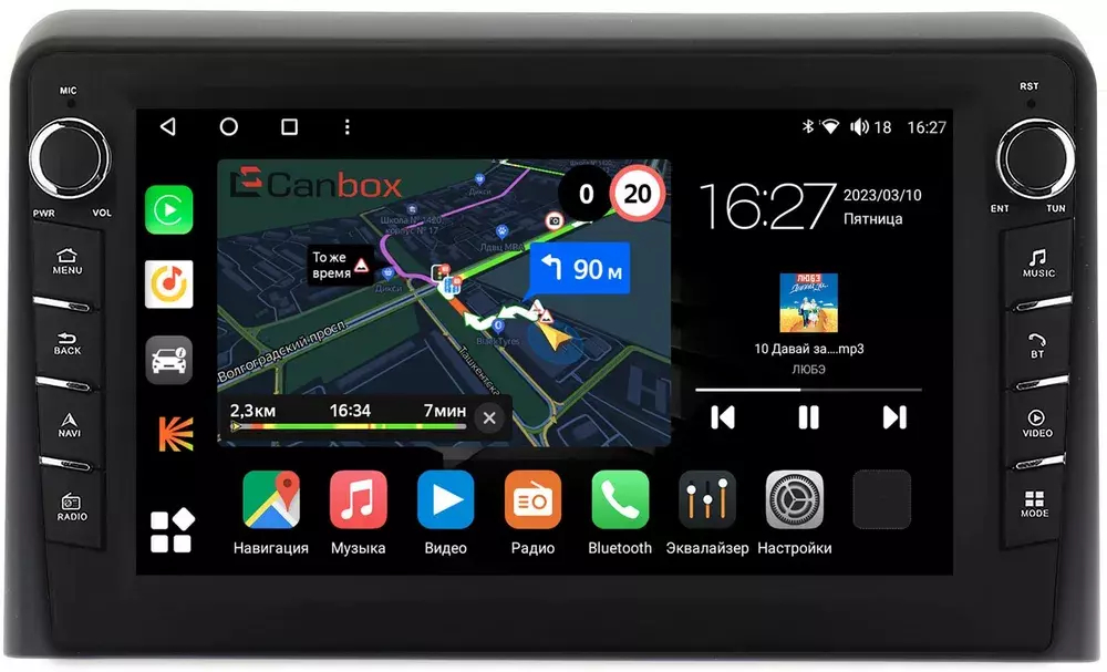 Магнитола для Hyundai Sonata 2017-2019 (LF) - Canbox 9079 Android 10, ТОП процессор, CarPlay, 4G SIM-слот