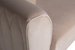 Диван Garda Decor Люцерн (Lucerne) трехместный велюр бежевый 230*86*75 см